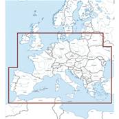 Carte aérodrome nord et sud de l'Europe - Rouleau