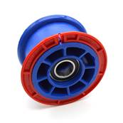 Jante plastique sans frein 4" axe Ø 25 mm