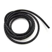 Gaine torsadée noire 4mm