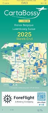 Carte CartaBossy France VFR 2025 Week-end