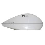 Carénage de roue gauche 6' blanc