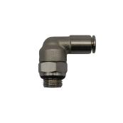 Coude mâle à 90° acier - tube Ø 4 mm