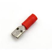 Clips rouge femelle 4.7 mm