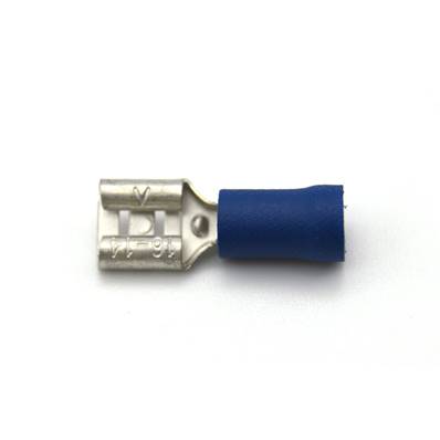 Cosse plate bleu femelle 6.3 mm