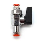 Robinet en ligne pour tube Ø 6 mm