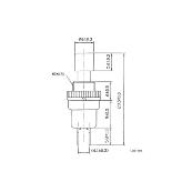 Bouton PTT rouge à souder