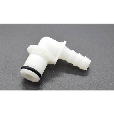 Embout coudé cannelé coupleur