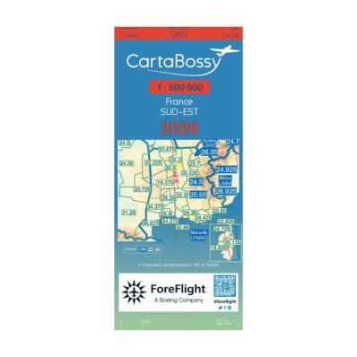 Carte OACI CartaBossy Sud-Est 2026