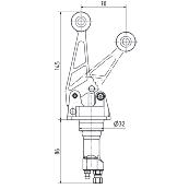 Maitre cylindre de frein pour commande centrale