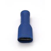 Clips isolée bleu femelle 6,3 mm