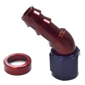 Raccord aluminium à 45° 3/4 UNF 